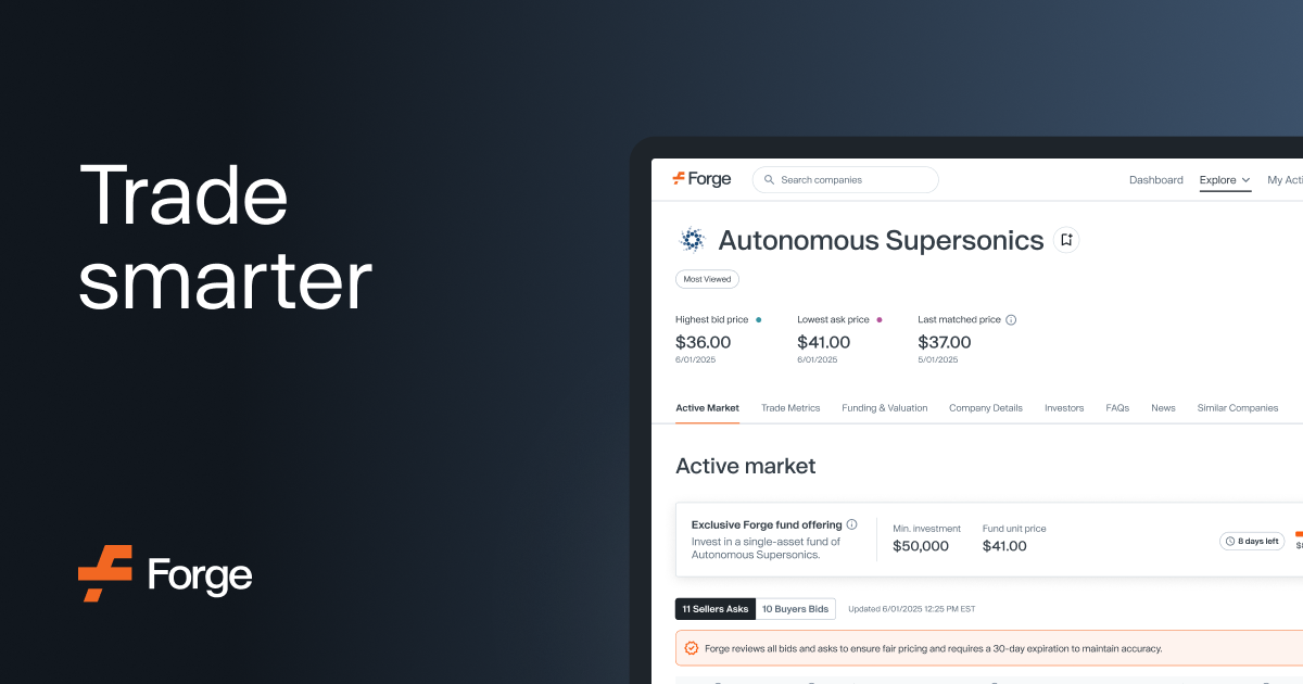 Forge Pre-IPO Marketplace - Buy & Sell Private Market Stock